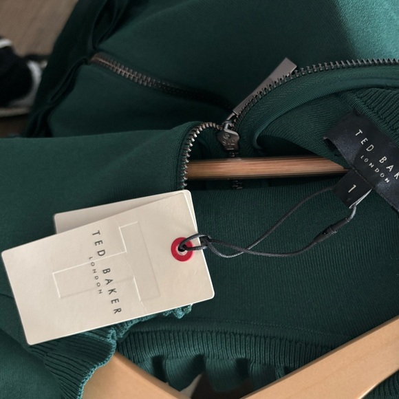 Ted Baker London Knitted Frill Full Skirt Dress - Picture 11 of 12